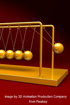 Physik https://pixabay.com/photos/newtos-cradle-physics-pendulum-2891856/